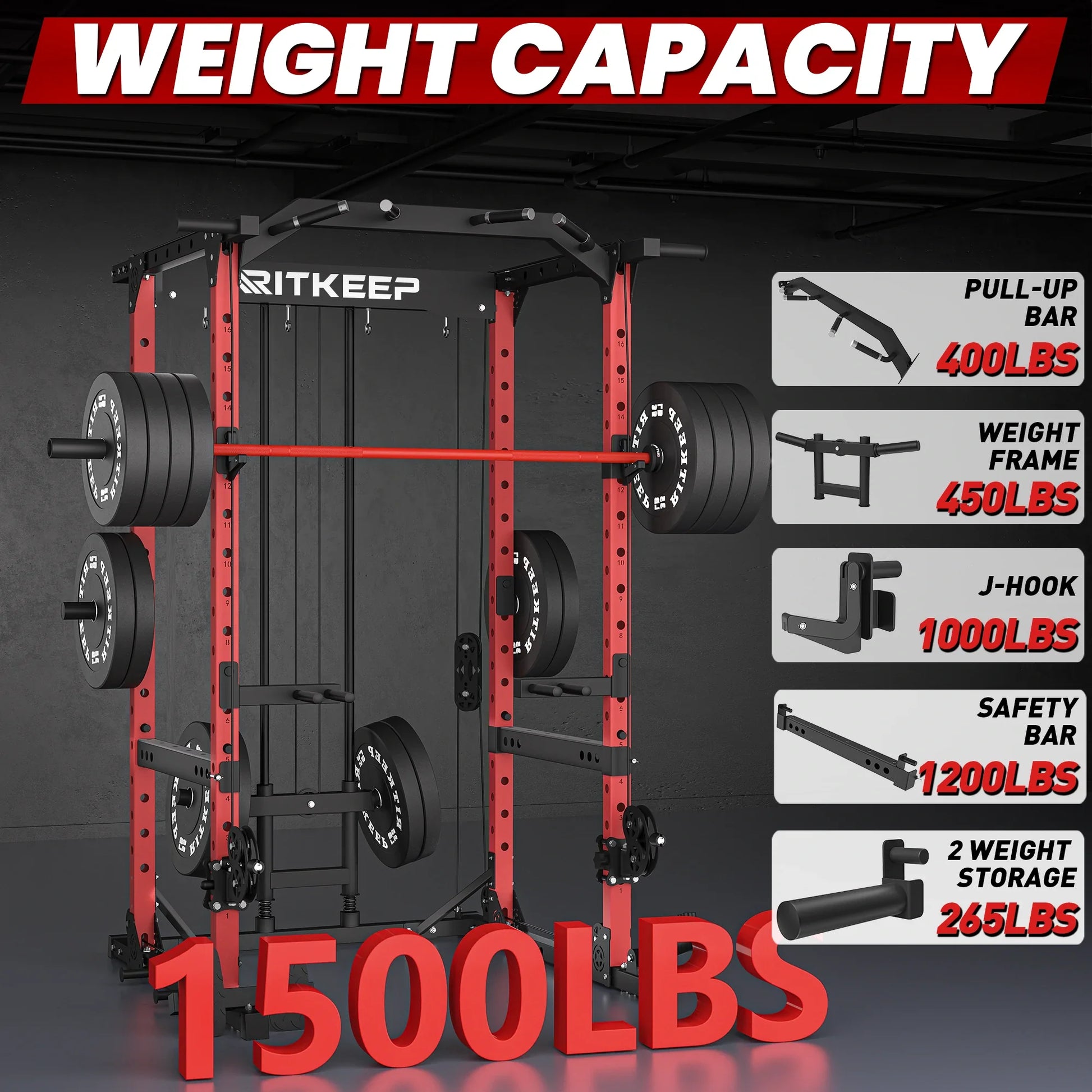 Destroyer M10 ALL-IN-ONE Power Rack Fitness Equipment Package