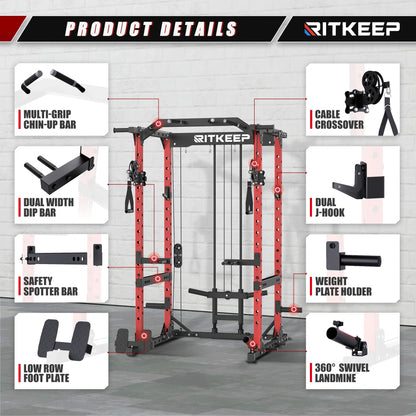 Destroyer M10 ALL-IN-ONE Power Rack Fitness Equipment Package