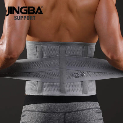 Transform Your Workout with the JINGBA SUPPORT Fitness Waist Trainer & Back Support Belt - the Ultimate Sweat-Enhancing Solution for Muscular Support!