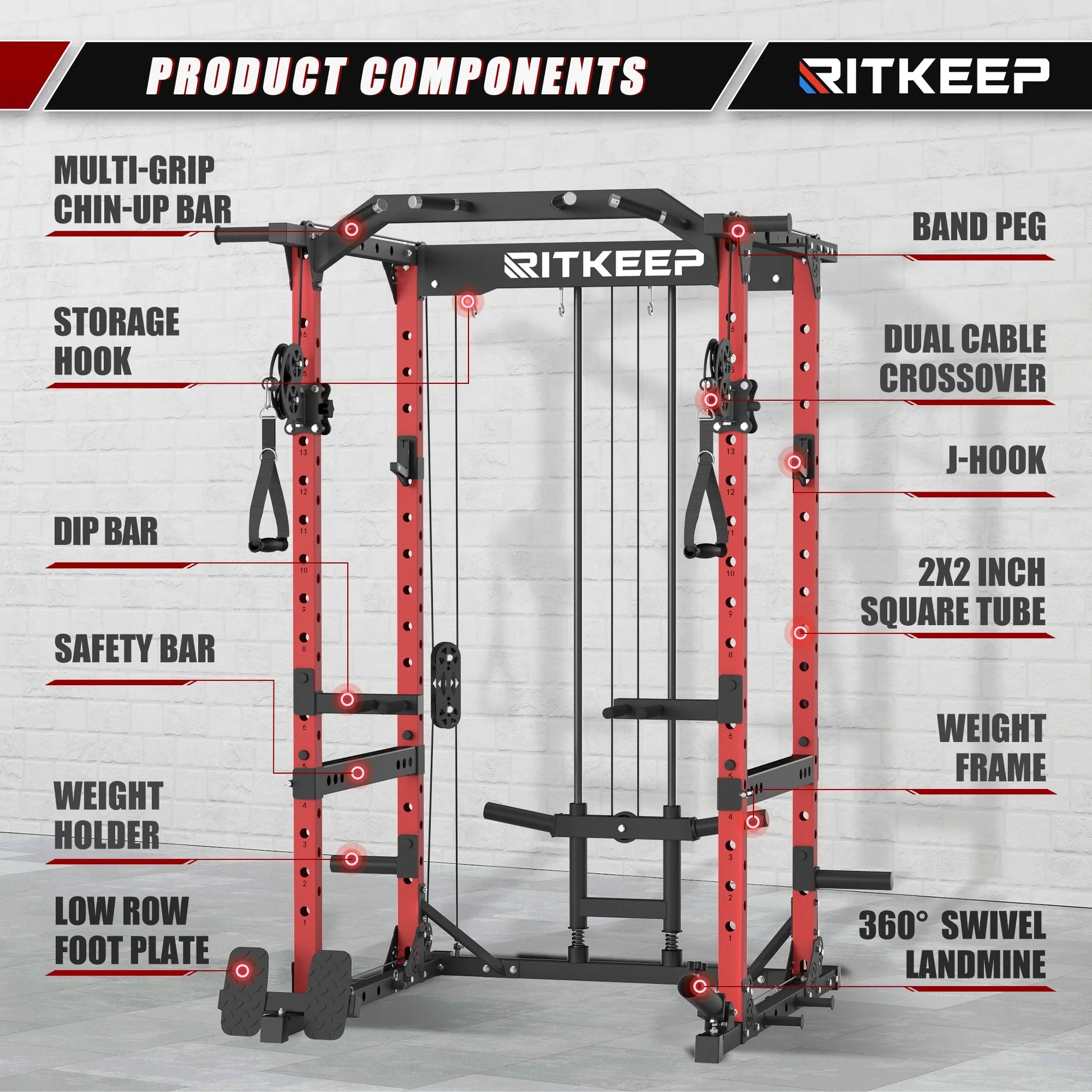 Destroyer M10 ALL-IN-ONE Power Rack Fitness Equipment Package