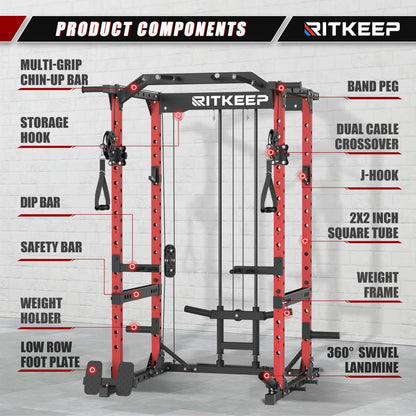Destroyer M10 ALL-IN-ONE Power Rack Fitness Equipment Package