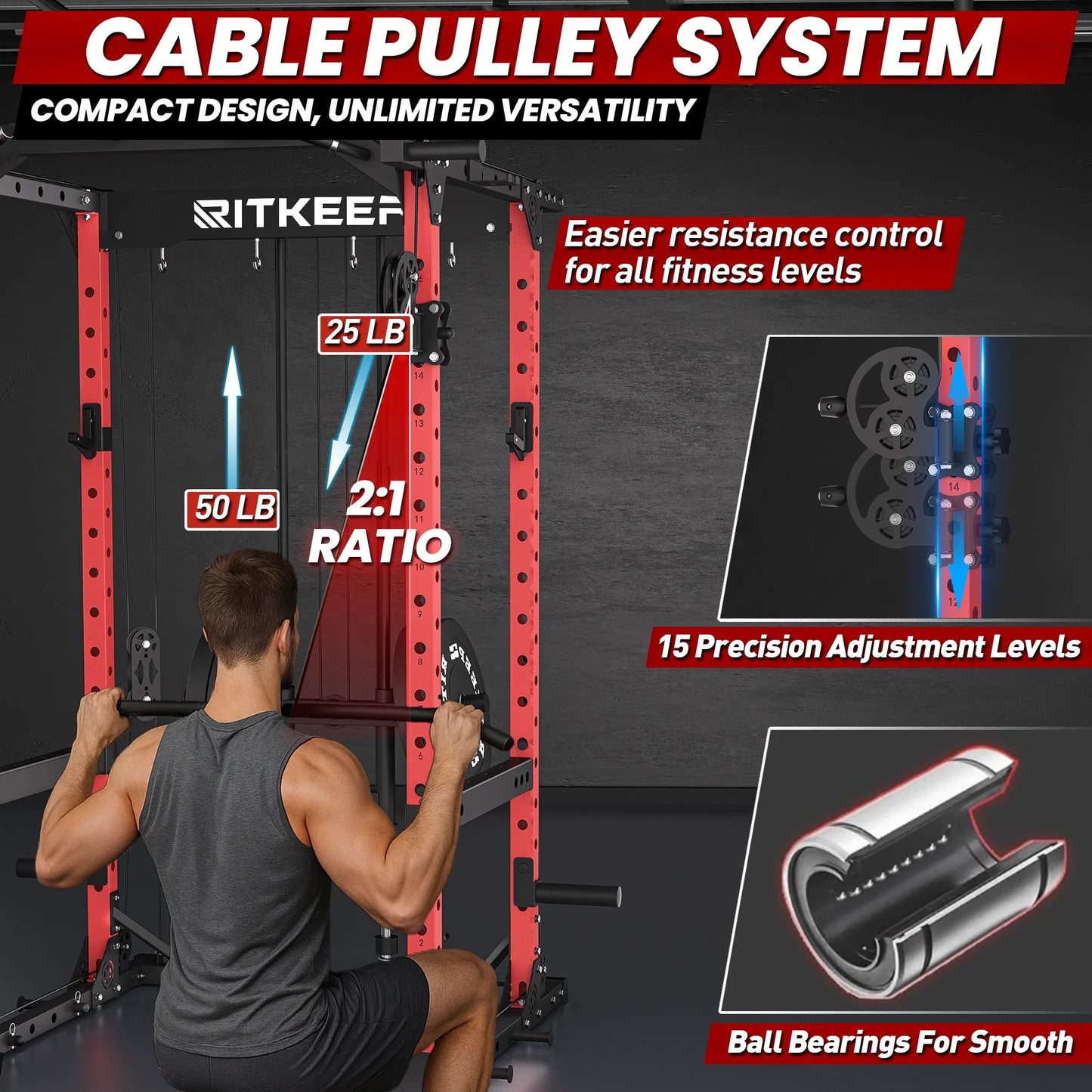Destroyer M10 ALL-IN-ONE Power Rack Fitness Equipment Package