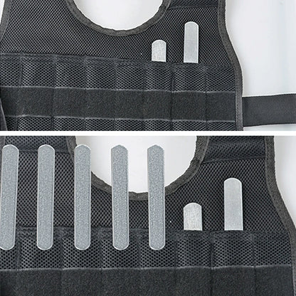 Suteng-Loading Weighted Vest for Boxing Training, Workout Equipment, Adjustable Waistcoat Jacket, Sand Clothing, 20Kg, 50Kg