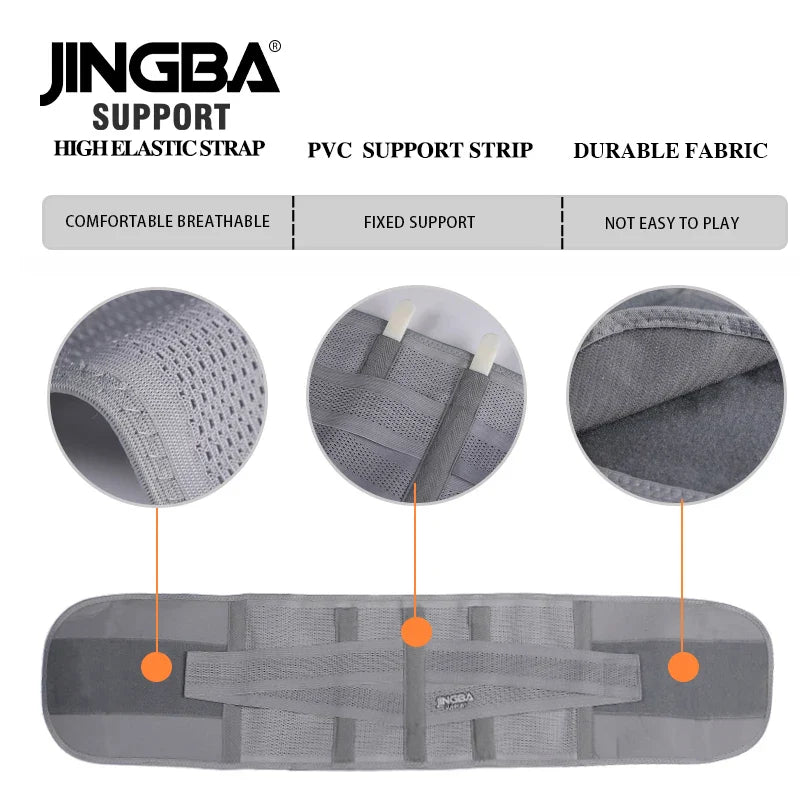 Transform Your Workout with the JINGBA SUPPORT Fitness Waist Trainer & Back Support Belt - the Ultimate Sweat-Enhancing Solution for Muscular Support!