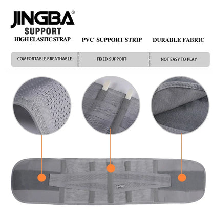 Transform Your Workout with the JINGBA SUPPORT Fitness Waist Trainer & Back Support Belt - the Ultimate Sweat-Enhancing Solution for Muscular Support!