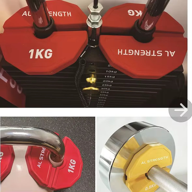 1Pc Gym Micro Plates 0.25/0.5/1 KG Dumbbell Fractional Weight Plate Rubber Fractional Weight Plates Add-On Change Weight Plate
