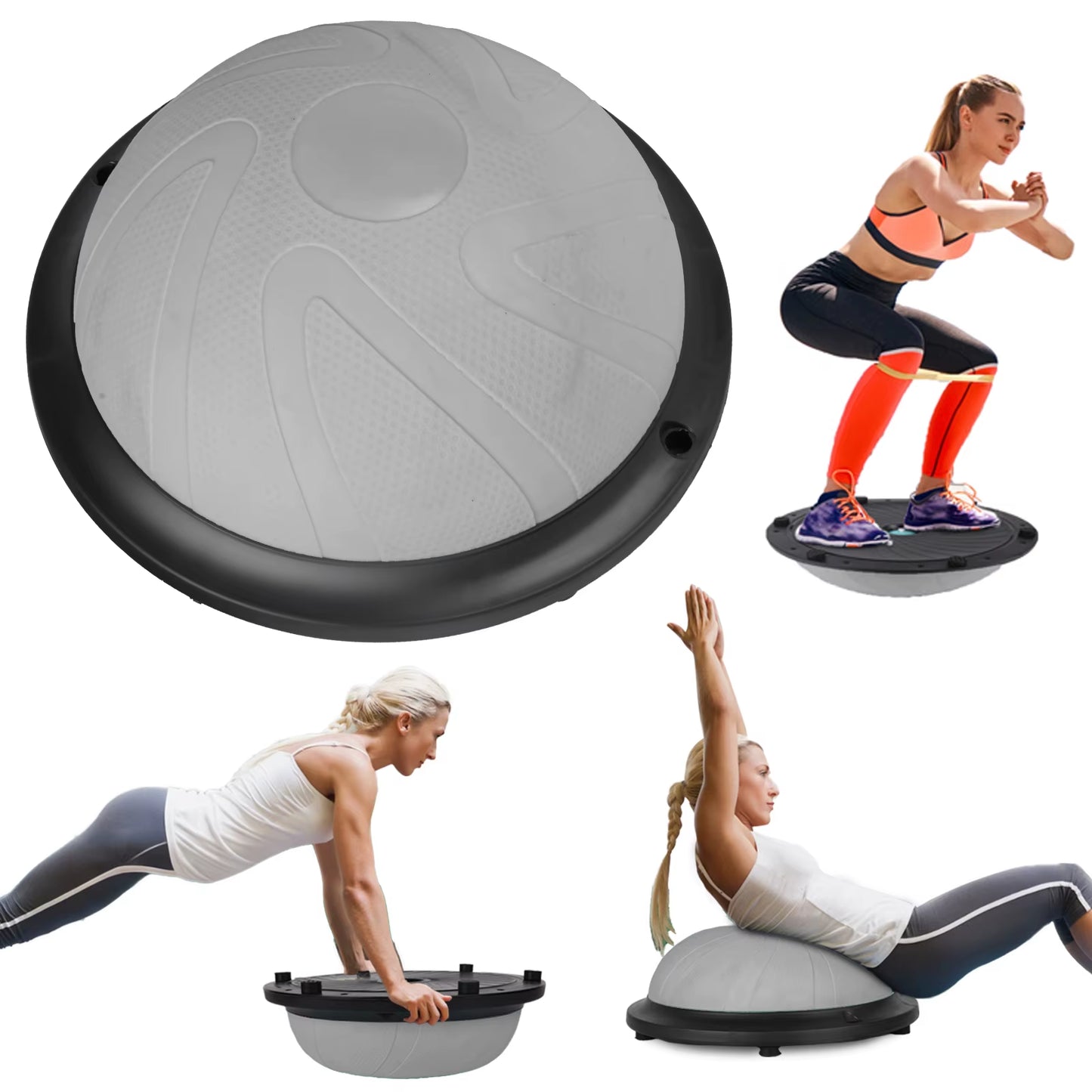 Yoga Ball Wave Speed Ball Half round Yoga Ball Balance Ball Fitness Gymnastics Core Balance Indoor Training Balance Board