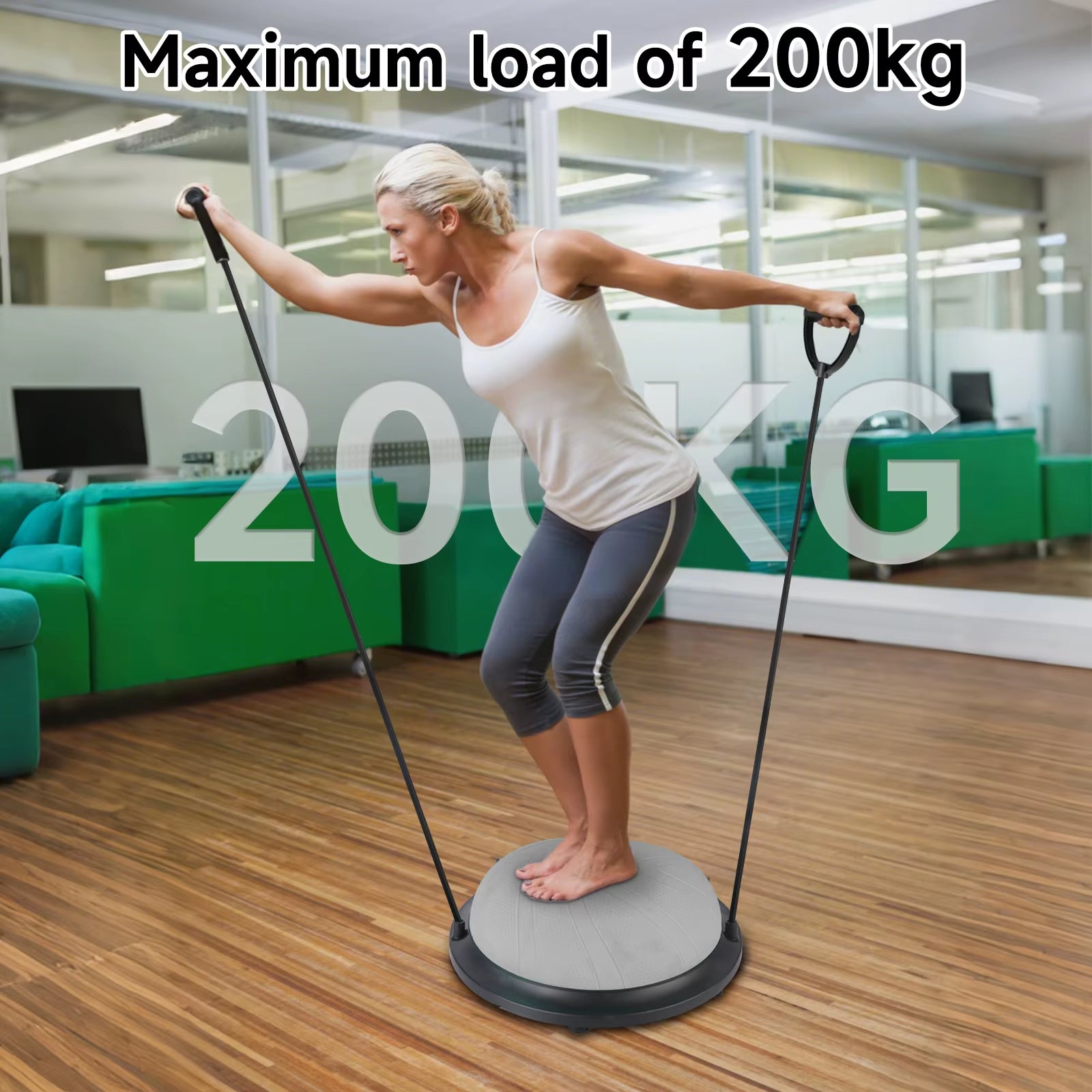 Yoga Ball Wave Speed Ball Half round Yoga Ball Balance Ball Fitness Gymnastics Core Balance Indoor Training Balance Board
