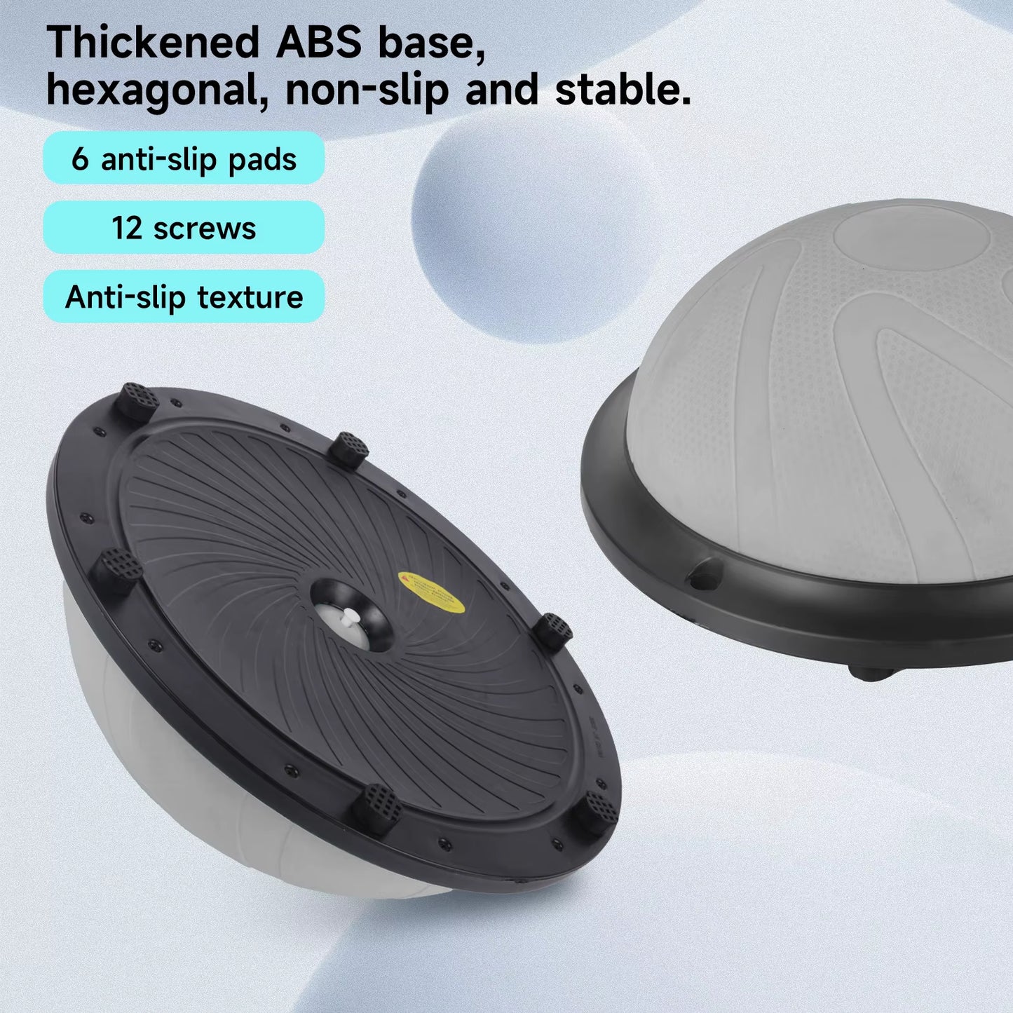 Yoga Ball Wave Speed Ball Half round Yoga Ball Balance Ball Fitness Gymnastics Core Balance Indoor Training Balance Board