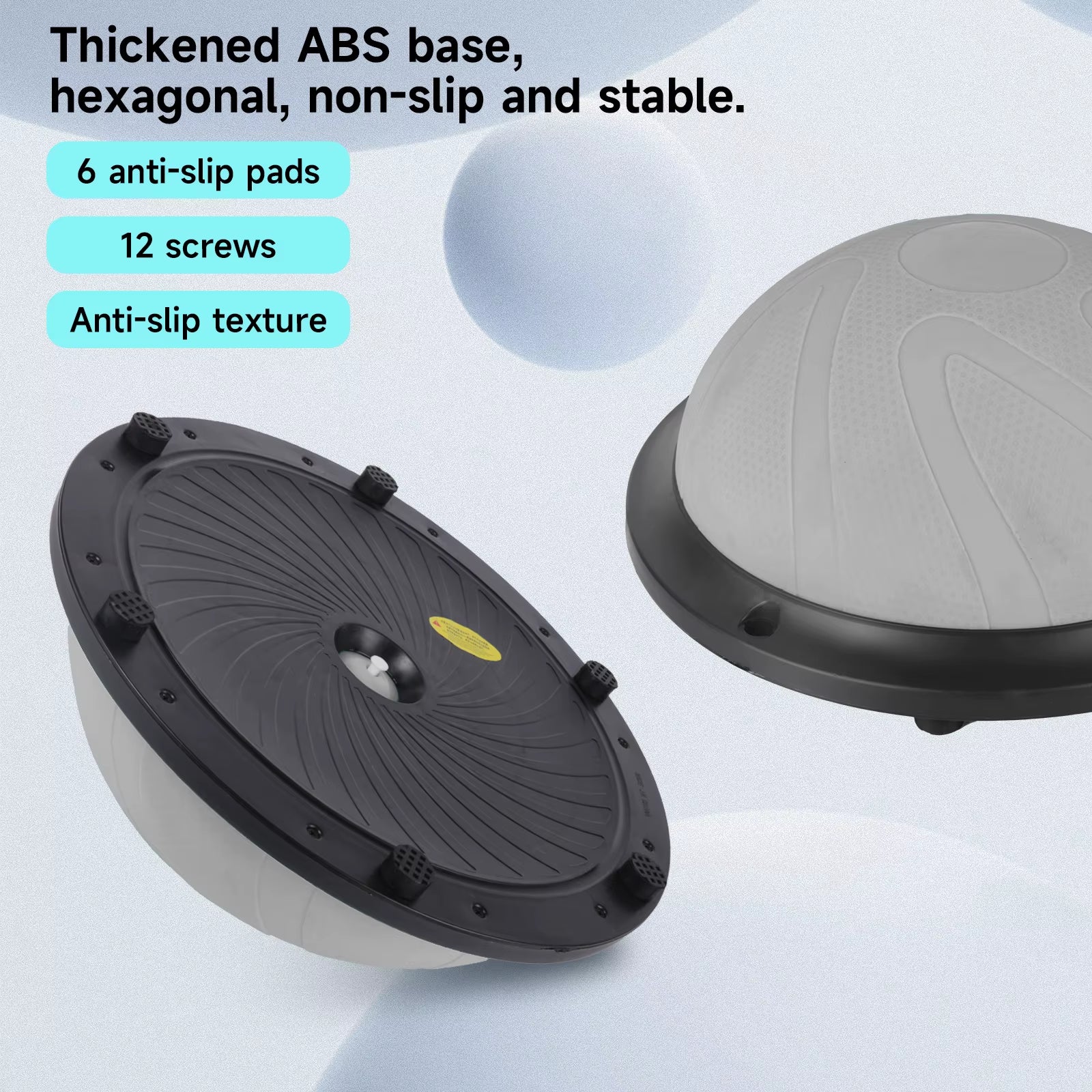 Yoga Ball Wave Speed Ball Half round Yoga Ball Balance Ball Fitness Gymnastics Core Balance Indoor Training Balance Board