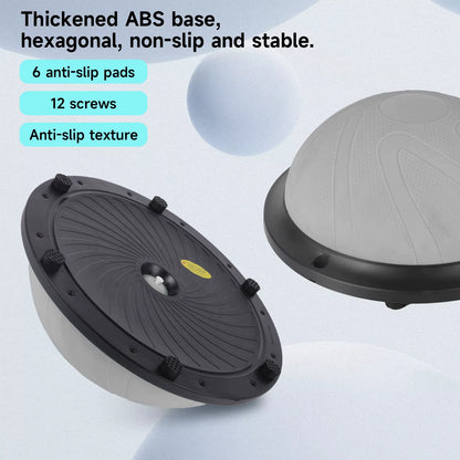Yoga Ball Wave Speed Ball Half round Yoga Ball Balance Ball Fitness Gymnastics Core Balance Indoor Training Balance Board
